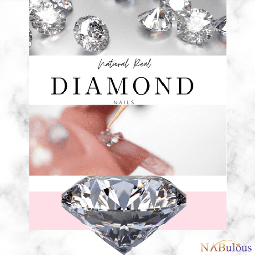 Real Diamonds on your nails. Real Diamond Menu for Nails 