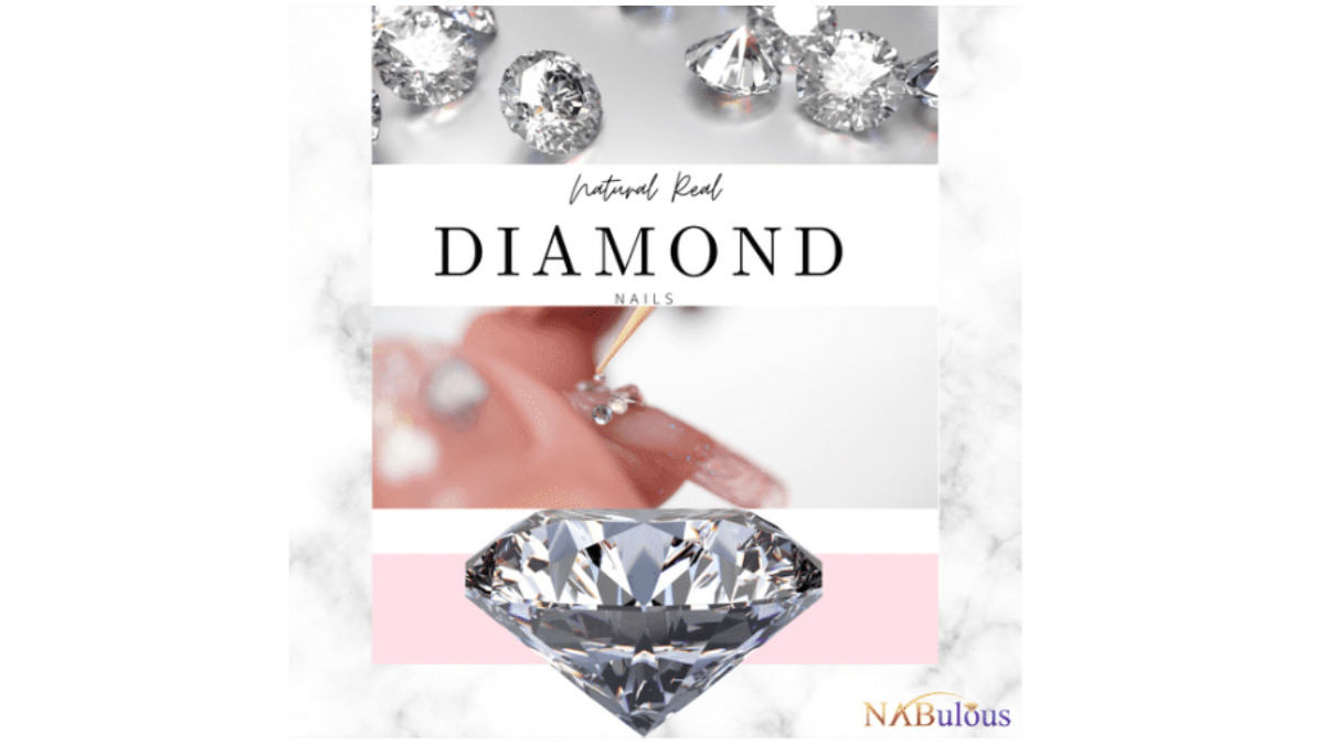 Natural Real Diamonds on your nails