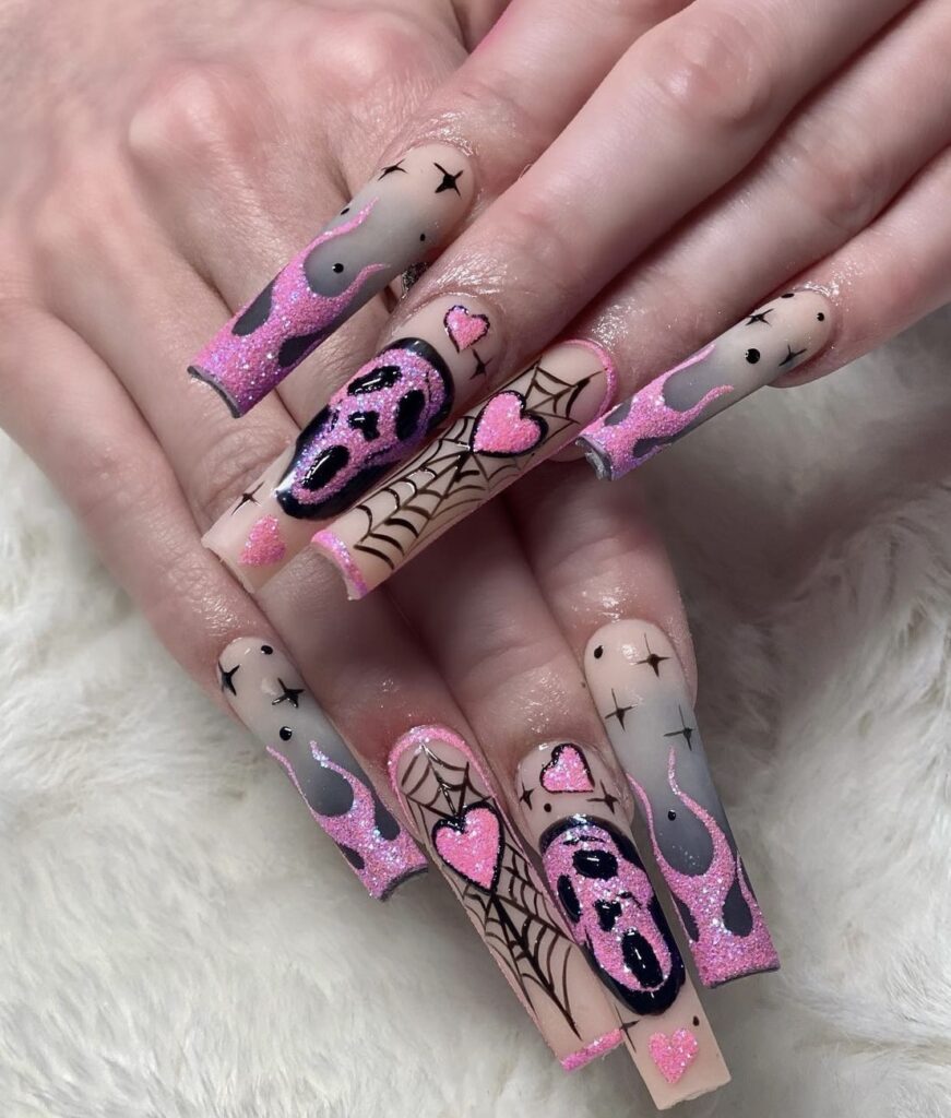 Spooky halloween nail designs